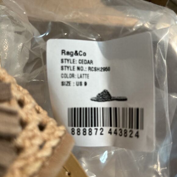 Rag & Co Handcrafted Women CEDAR Woven‎ Suede Slide Flat Sandals 9 New Box Bag - Picture 14 of 16